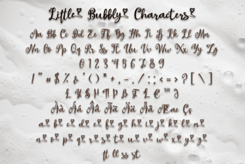 Little Bubbly Font 6