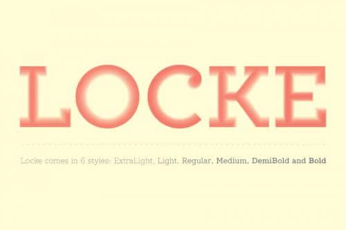 Locke Font Family 8