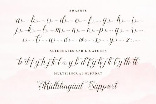 Lovely Girl Calligraphy Font 12