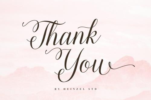 Lovely Girl Calligraphy Font 13