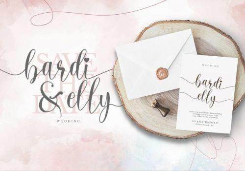 Lovely Script Font 5