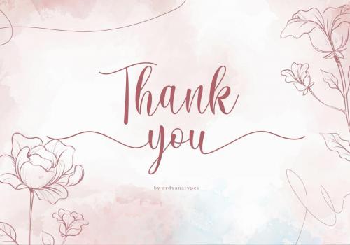 Lovely Script Font 8