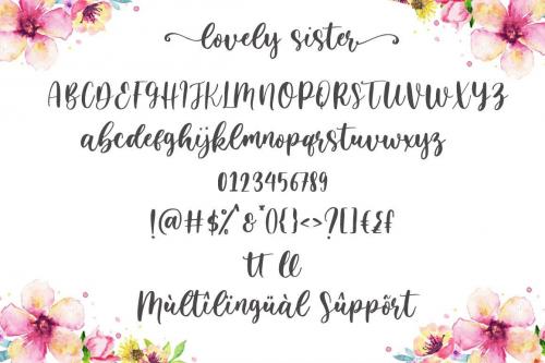 Lovely Sister Font 10