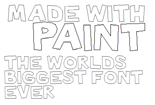 Made with Paint Font 1