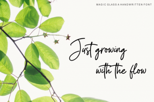 Magic Glass Handwritten Font 8