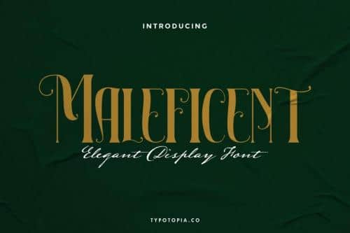 Maleficent The Elegant Display Font 1