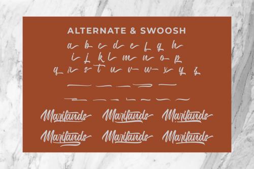 Marilands Script Font 6