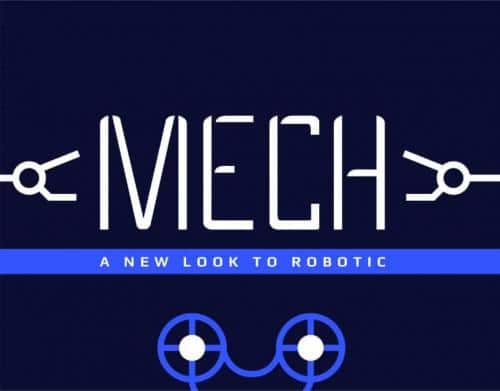 Mech Display Font