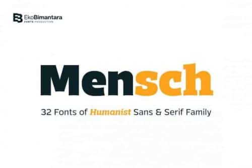 Mensch Sans Serif Font