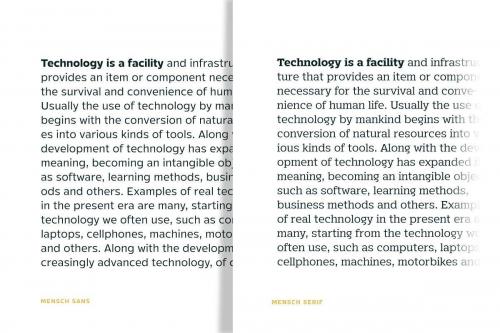 Mensch Sans Serif Font 8