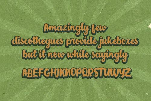 Middle Class Script Font 7