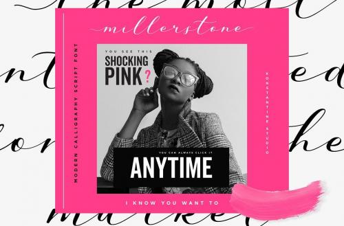 Millerstone Calligraphy Font 1