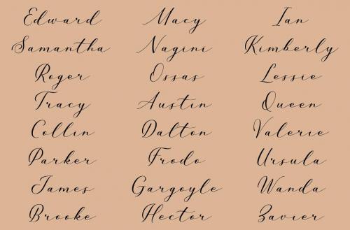 Millerstone Calligraphy Font 7