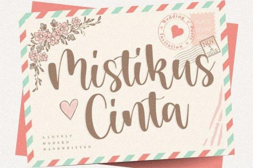 Mistikus Cinta Handwritten Font