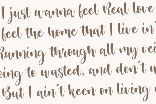 Mistikus Cinta Handwritten Font 5