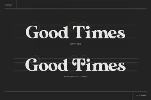 Modyst Serif Font 1