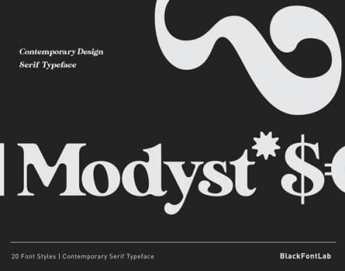 Modyst Serif Font 2