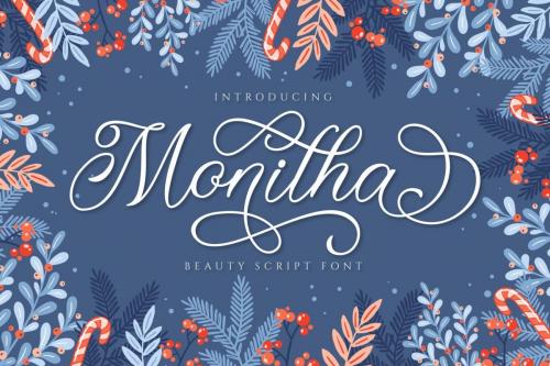 Monitha Calligraphy Font 1