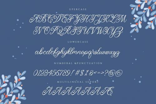Monitha Calligraphy Font 4