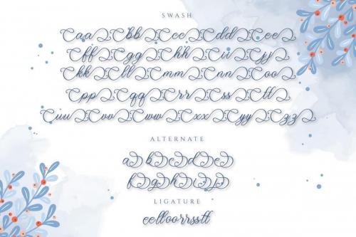 Monitha Calligraphy Font 7