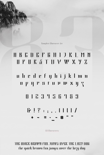 Morning Calm Typeface 3