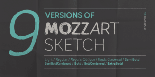 Mozzart Sketch Font 2
