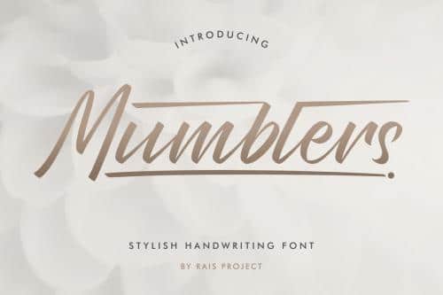Mumblers Script Font 1