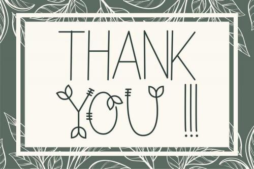 Nature Green Display Font 11