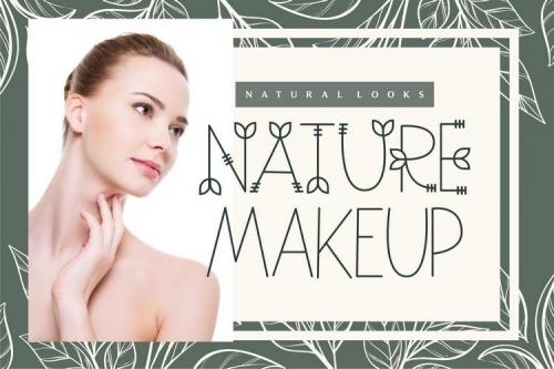 Nature Green Display Font 8