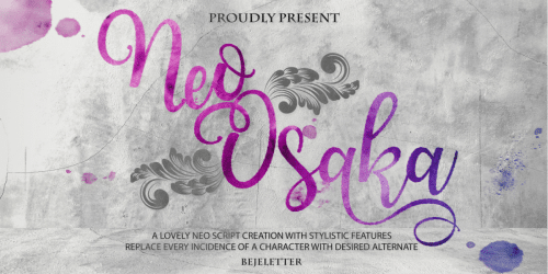 Neo Osaka Font  1