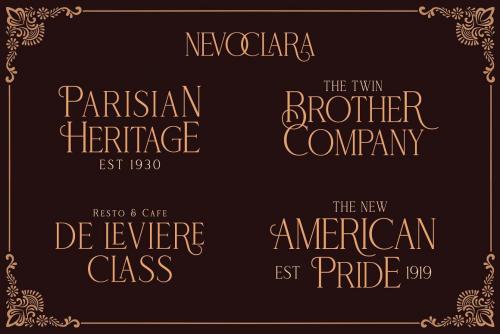 Nevoclara Modern Vintage Font 5