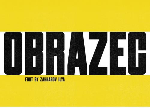 Obrazec Sans Serif Font 1