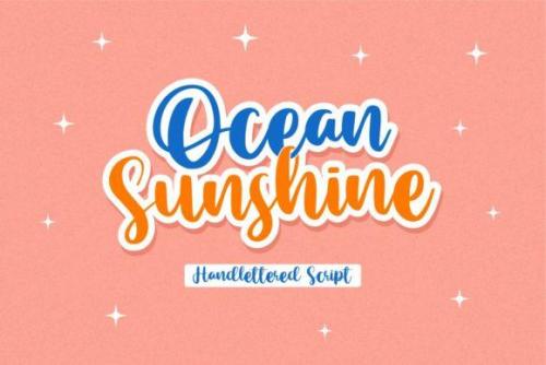 Ocean Sunshine Script Font 1