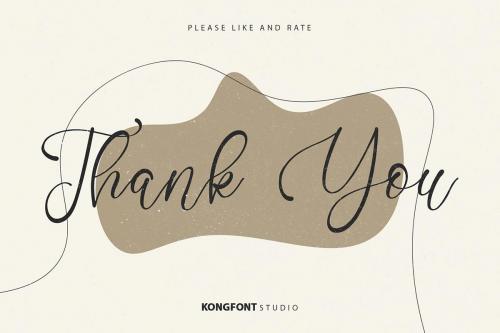 One Jannuary Calligraphy Font 10