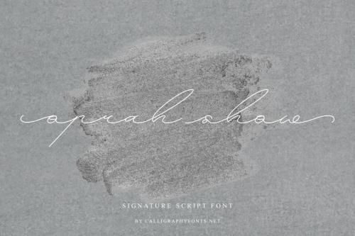 Oprah Show Signature Font 1