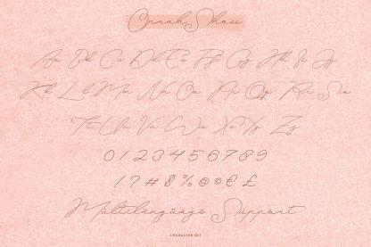 Oprah Show Signature Font 4