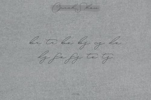 Oprah Show Signature Font 6