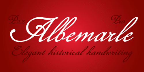 P22 Albemarle Font 1