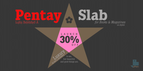 Pentay Slab Book Font 1