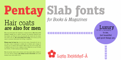 Pentay Slab Book Font 4