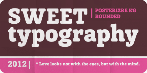 Posterizer KG Rounded Font