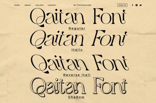 Qaitan – Modern Serif Font 5