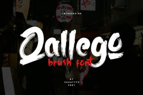 Qallego Brush Font 1
