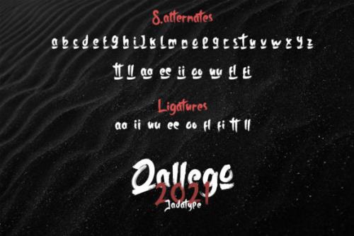 Qallego Brush Font 7
