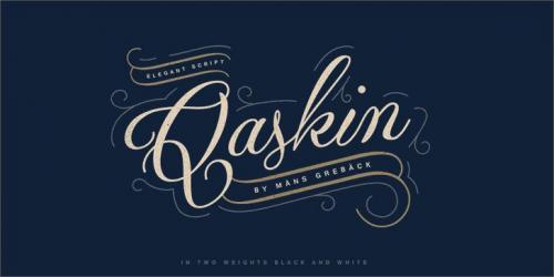 Qaskin Black Font
