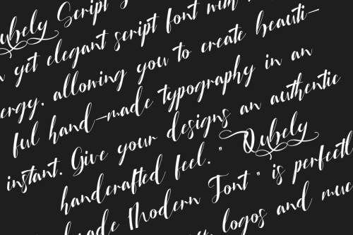Qubely Script Font 4