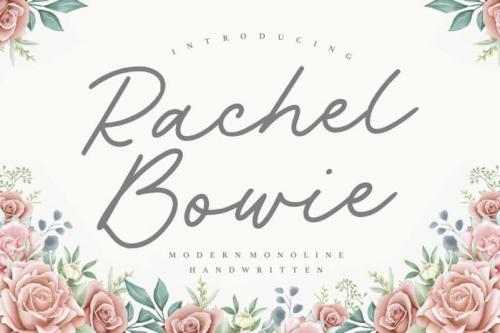 Rachel Bowie Monoline Handwritten Font