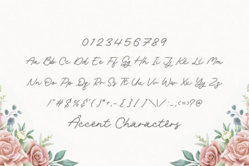 Rachel Bowie Monoline Handwritten Font 3'