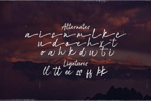 Rattu Aqilla Brush Font 15
