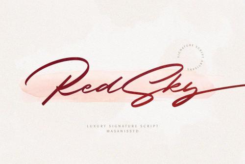 RedSky Script Font 1